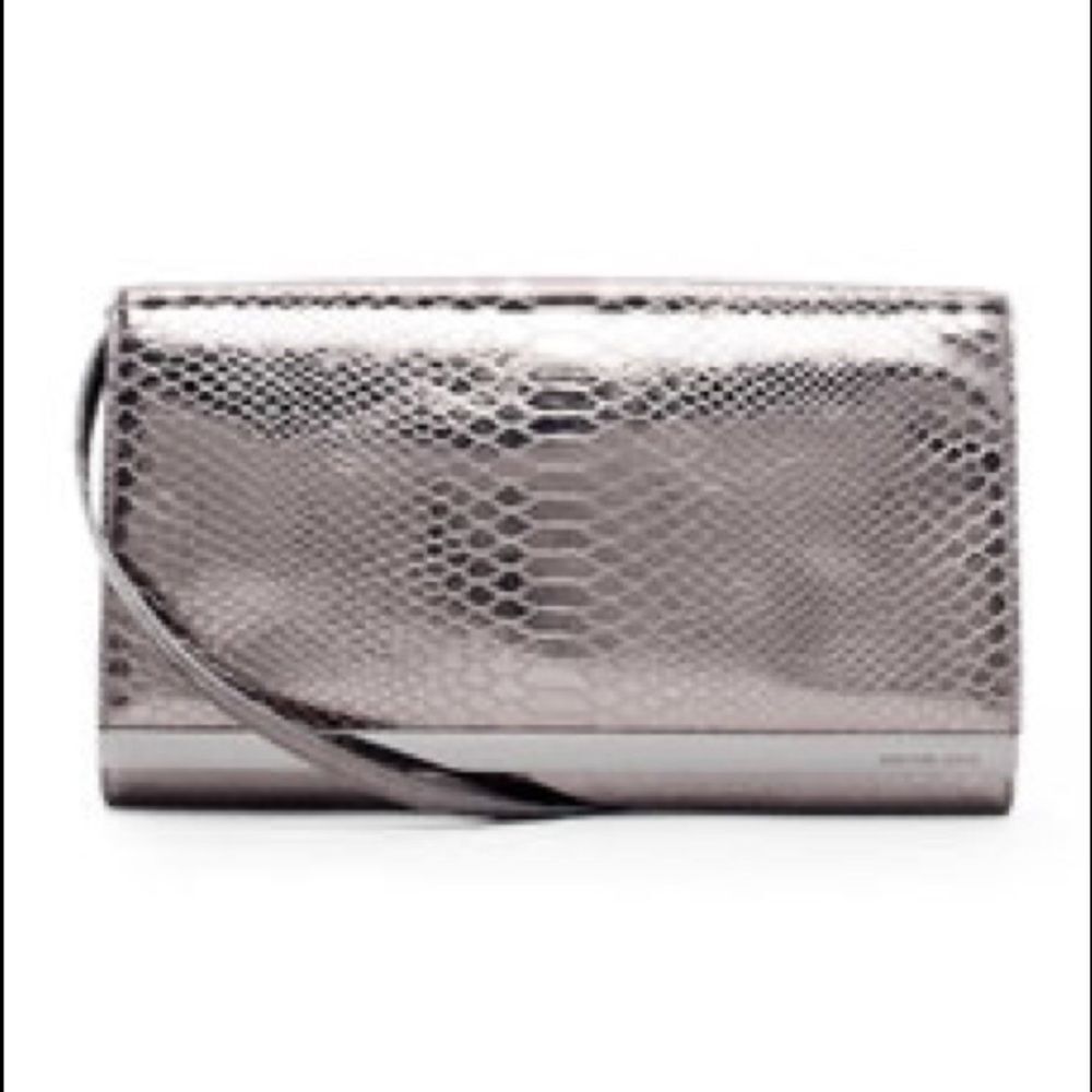 Michael Kors Tilda Python-Embossed Clutch Bag - image 2